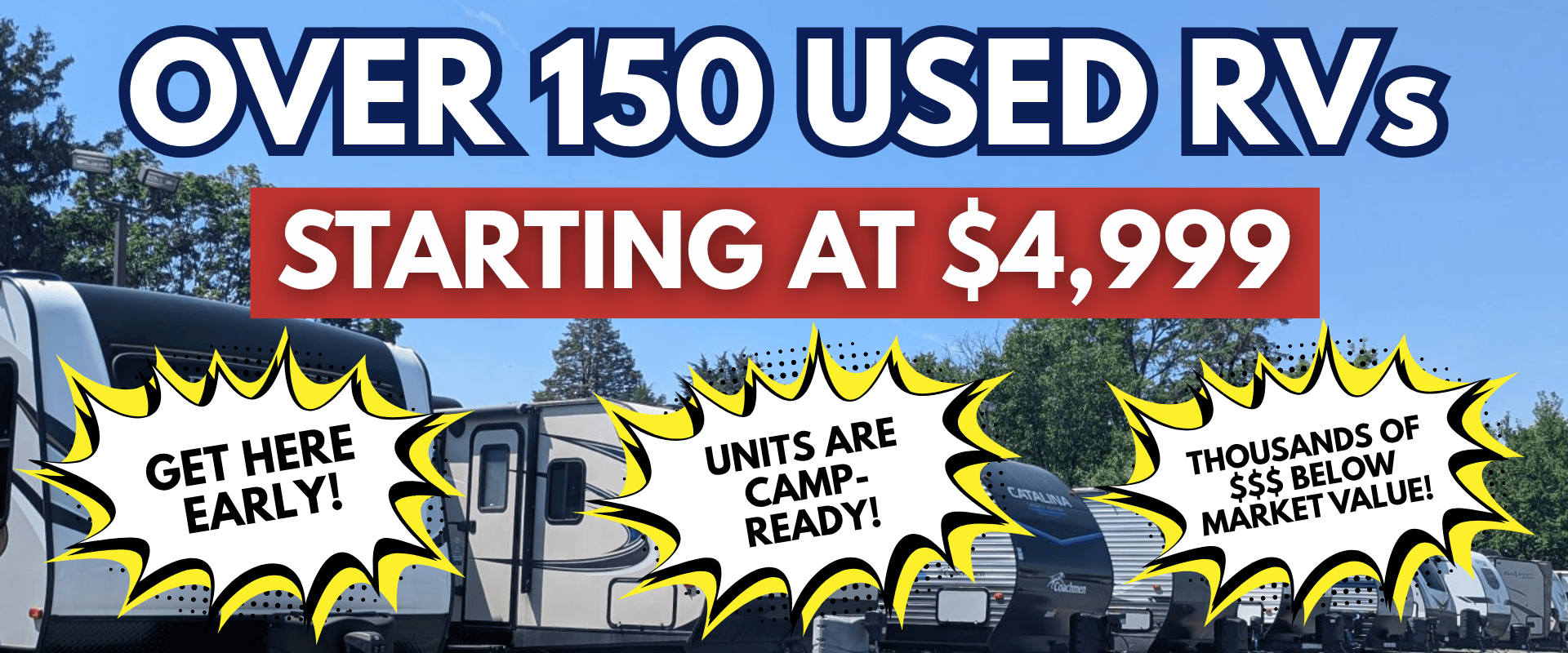 150 Used RVs
