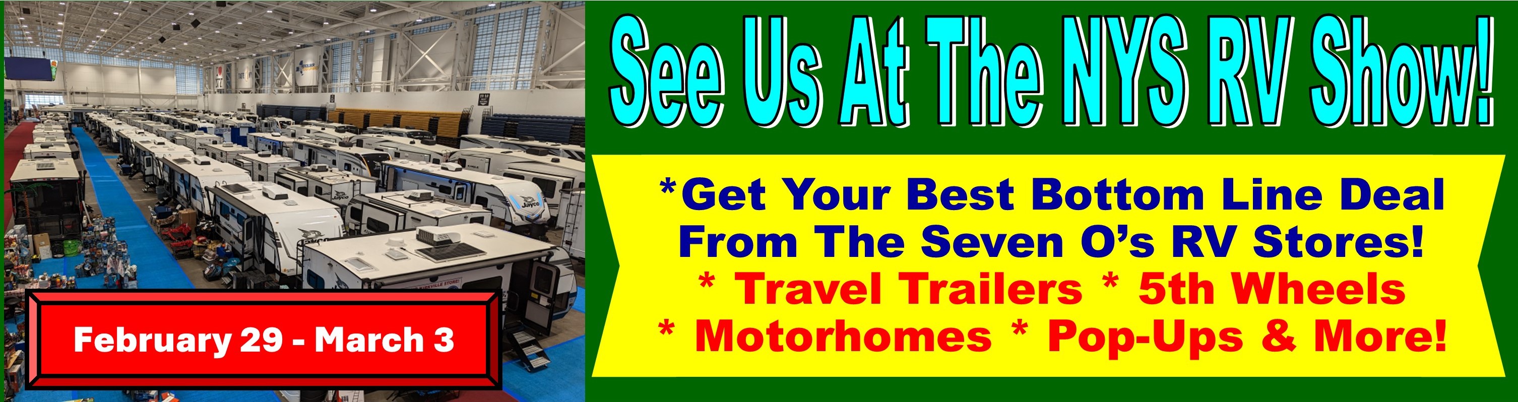 See Us At The NYS RV Show Spring 24