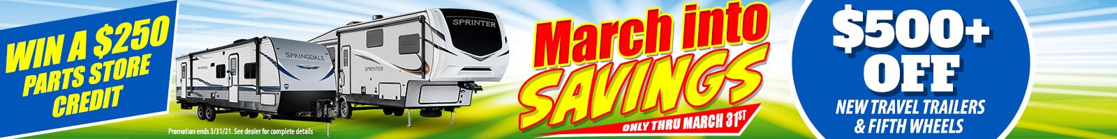 March Into Savings
