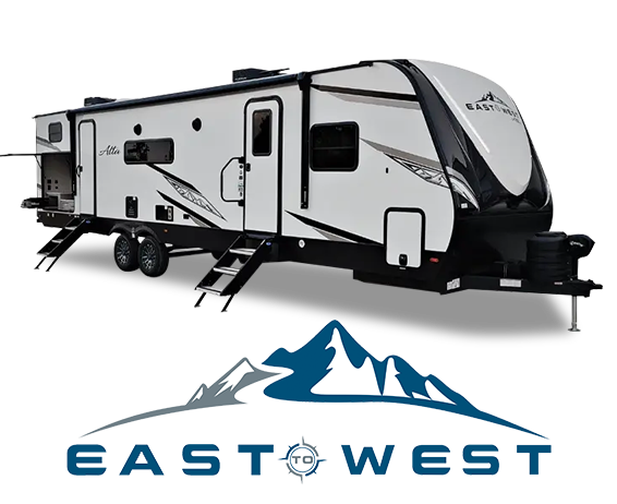 East to West Travel Trailer Exterior