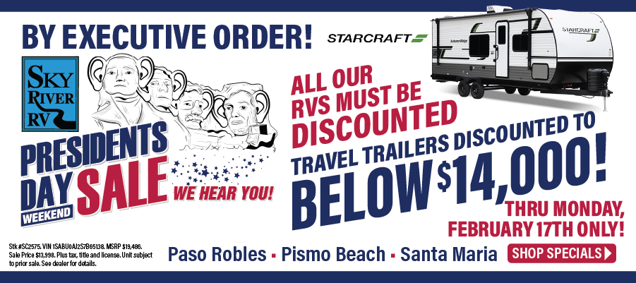 Pres Day Travel Trailers