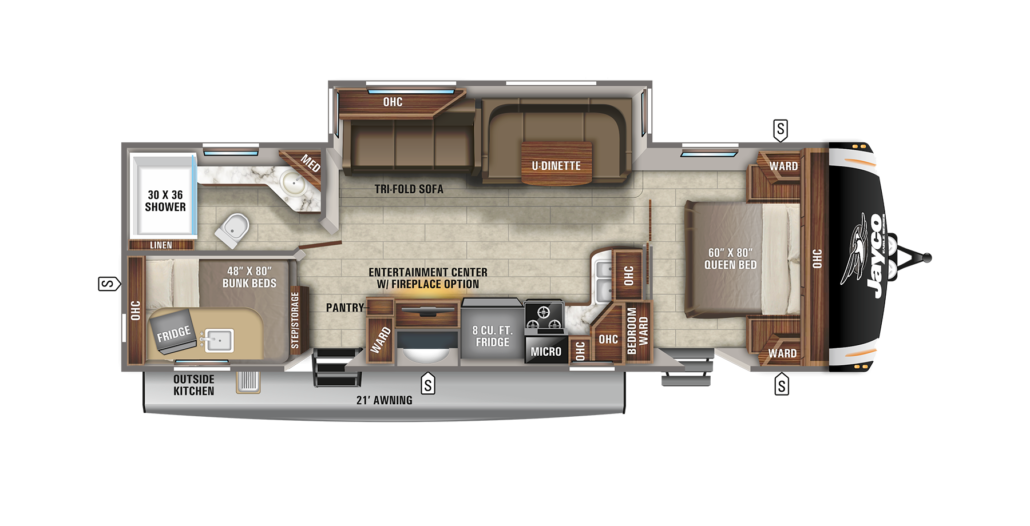 Eagle travel trailer with bunk house