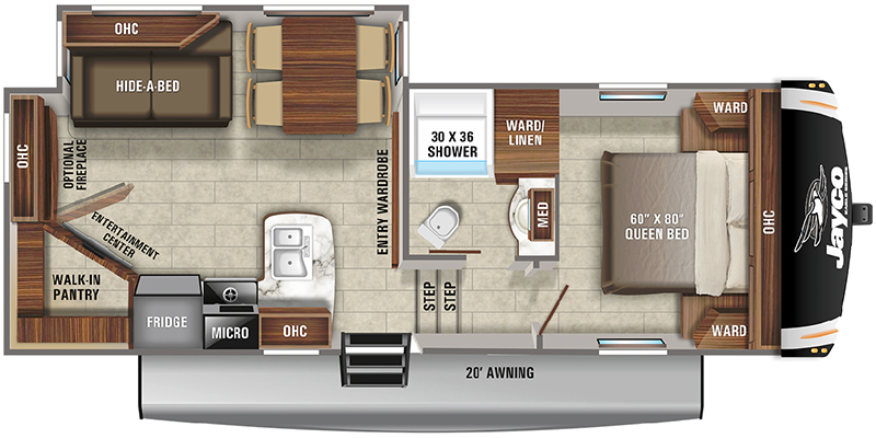 rear living RV