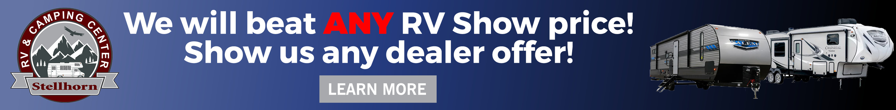 We'll Beat Any RV Show Price
