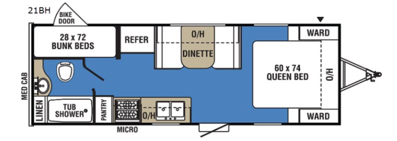 Clipper UL21BH Floorplan