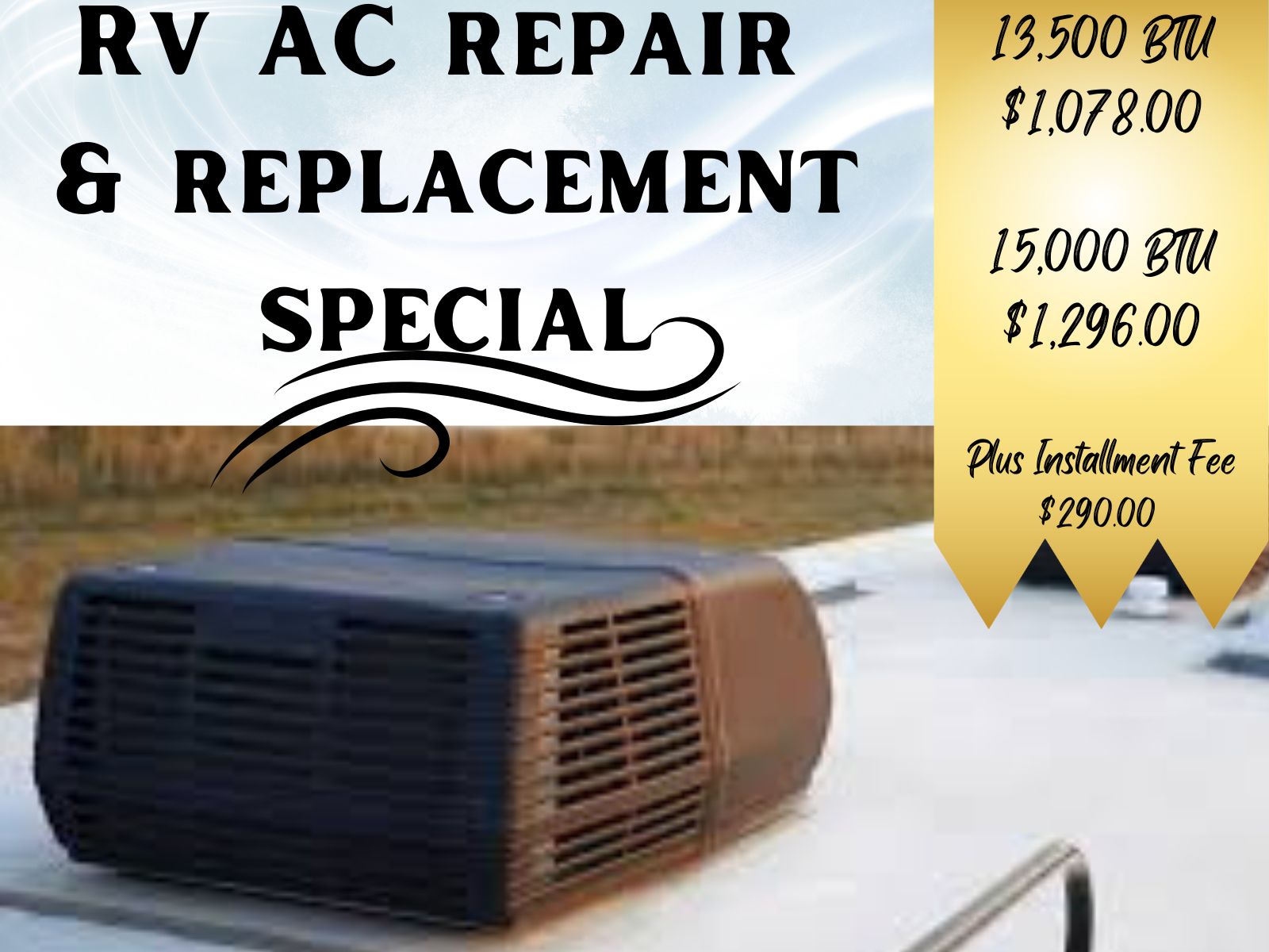 Rv replacement A/c units