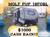 2024 Forest River RV Cherokee Wolf Pup Black Label 16FQWBL