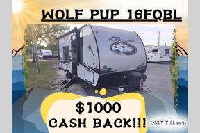 New 2024 Forest River RV Cherokee Wolf Pup Black Label 16FQWBL Photo