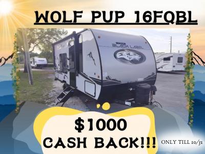 2024 Forest River RV Cherokee Wolf Pup Black Label 16FQWBL