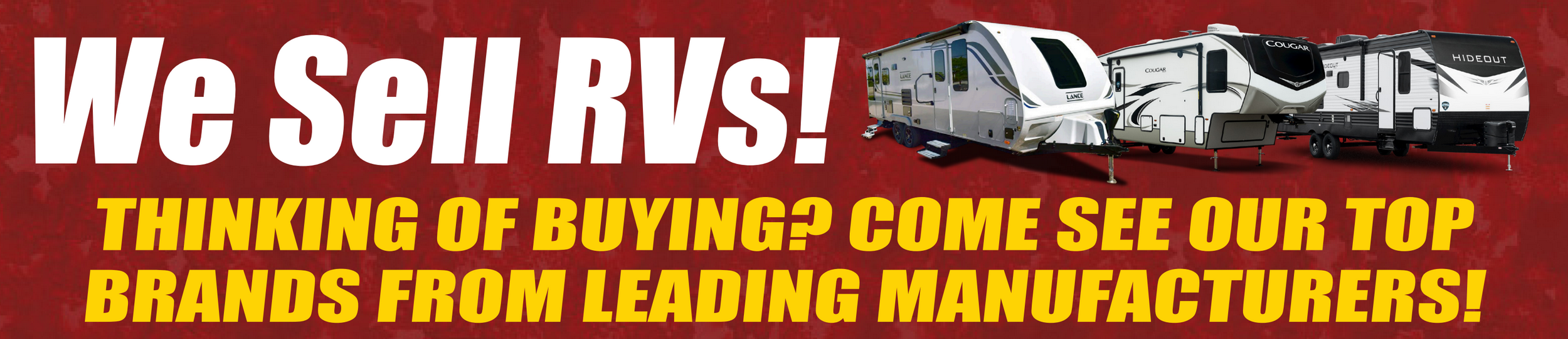 We sell RVs