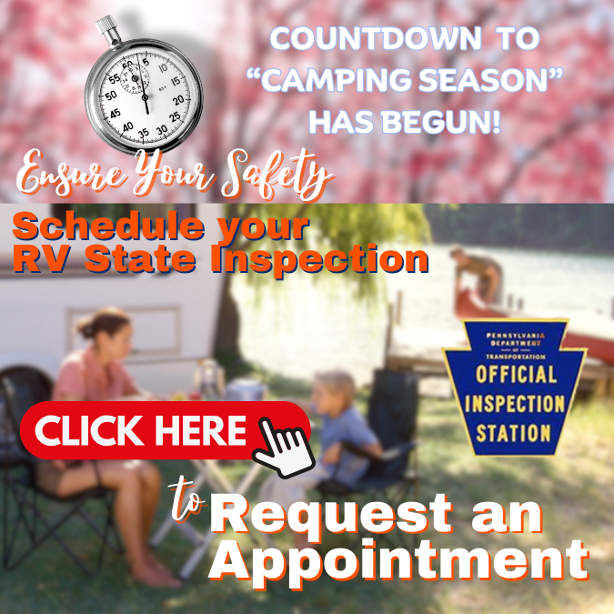 PA RV State Inspection Countdown to Camping Season