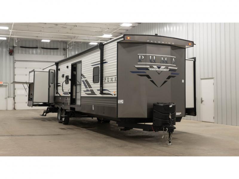 New 2022 Palomino Puma Destination 39PQB Destination Trailer at Terry Town RV Grand Rapids MI 43142