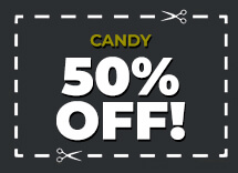 Candy 50% off