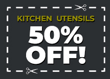 Kitchen Utensils 50% off