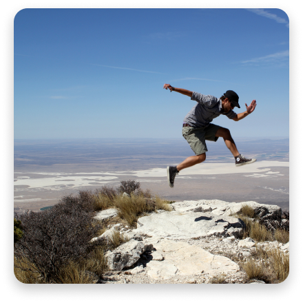Man jumping