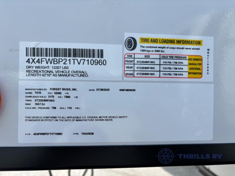 New 2026 Forest River RV Wildwood Heritage Glen 380WDR Fifth Wheel