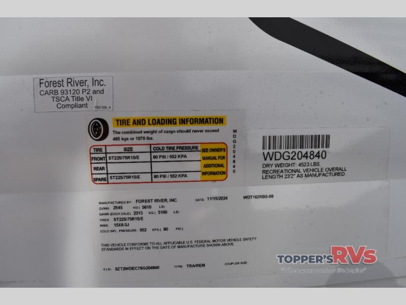 New 2025 Forest River RV Wildwood FSX 162RBS Travel Trailer at