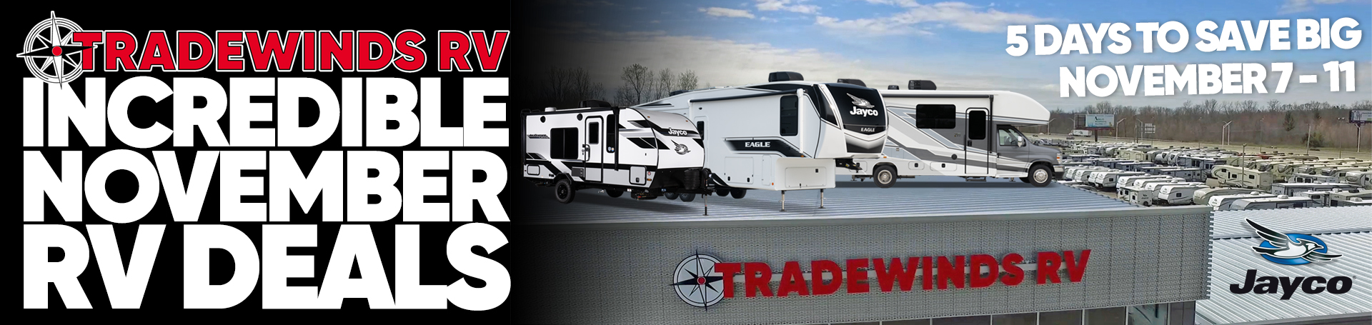 INCREDIBLE NOVEMBER RV DEALS