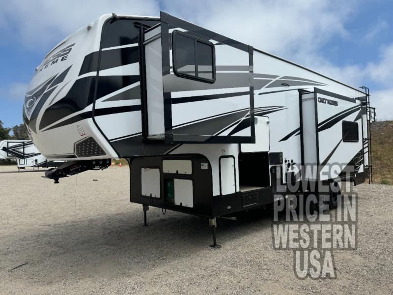 New 2025 Genesis Supreme 28 IKS Toy Hauler Fifth Wheel at Trailer