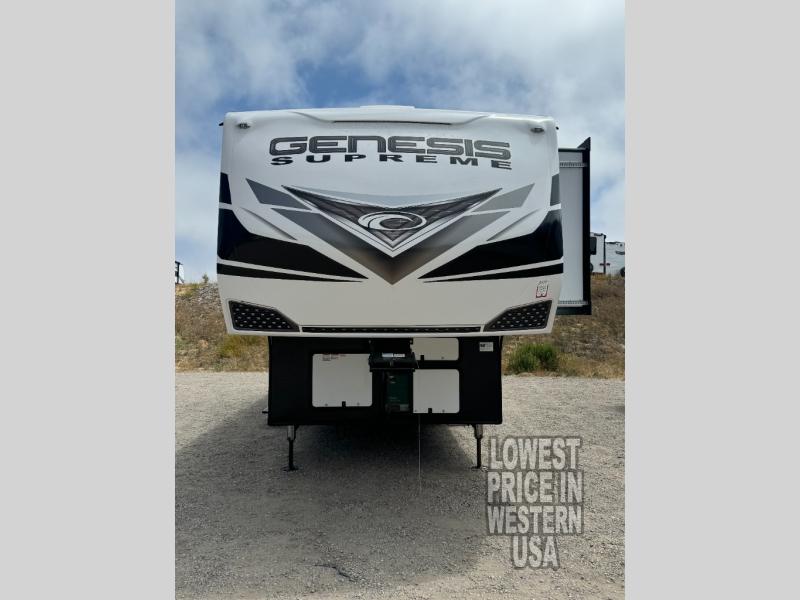 New 2025 Genesis Supreme 28 IKS Toy Hauler Fifth Wheel at Trailer