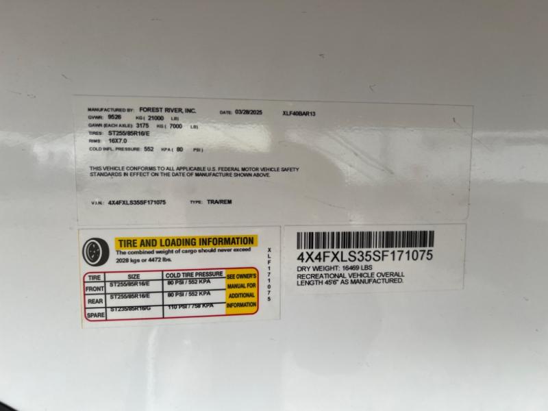 New 2025 Forest River RV XLR Nitro 40BAR13 Toy Hauler Fifth Wheel