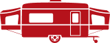 Folding camper icon