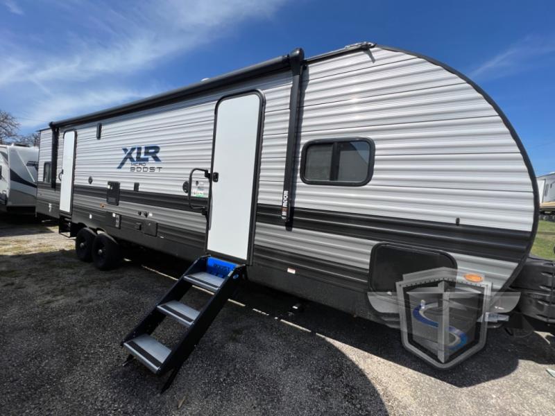 New 2023 Forest River RV XLR Micro Boost 29XLRE Toy Hauler Travel