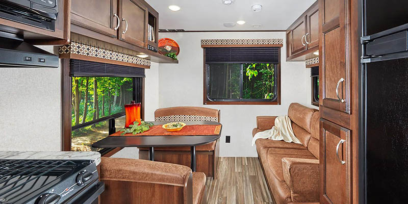 Inside Jayco Jay Flight SLX 8 Travel Trailer