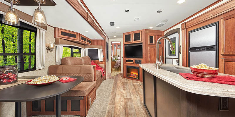 Inside Jayco Eagle HT Travel Trailer