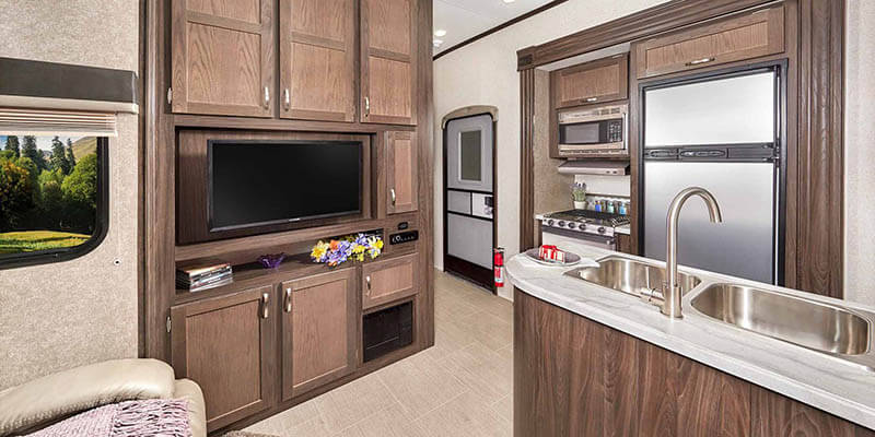 Inside Jayco Embark Motorhome