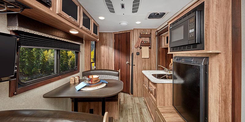 Inside Jayco Hummingbird Travel Trailer