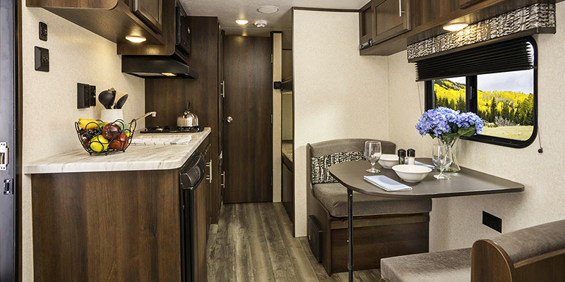 Inside Jayco Jay Flight SLX 7 Travel Trailer