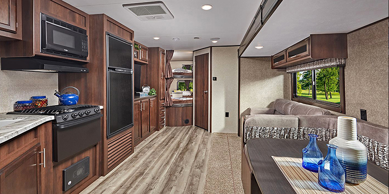Inside Jayco Jay Flight SLX 8 Travel Trailer