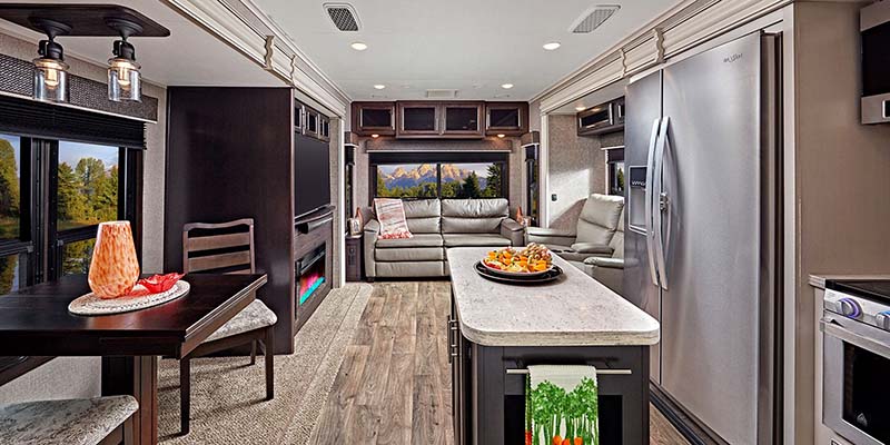 Inside Jayco Eagle Travel Trailer