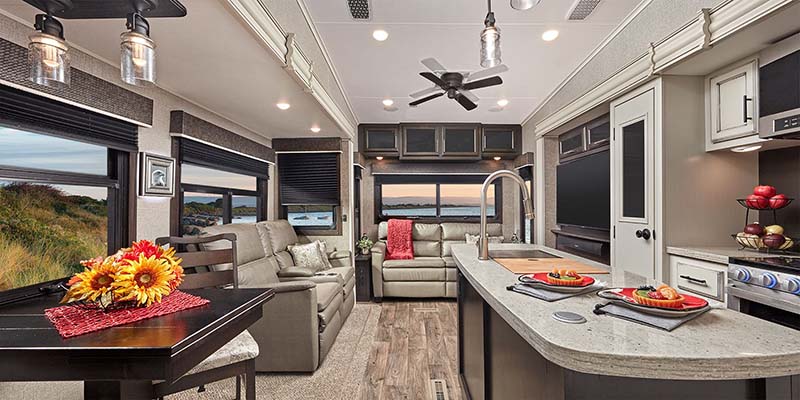 Inside Jayco Eagle Fifth Wheel