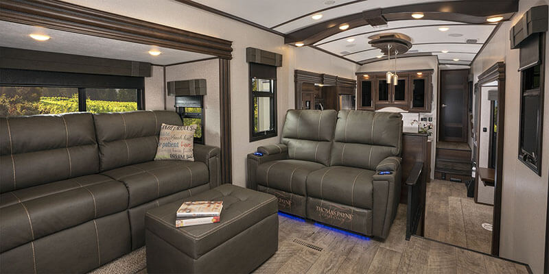Jayco North Point Fifth Wheel Living Room