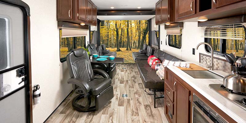 Inside Jayco Embark Motorhome