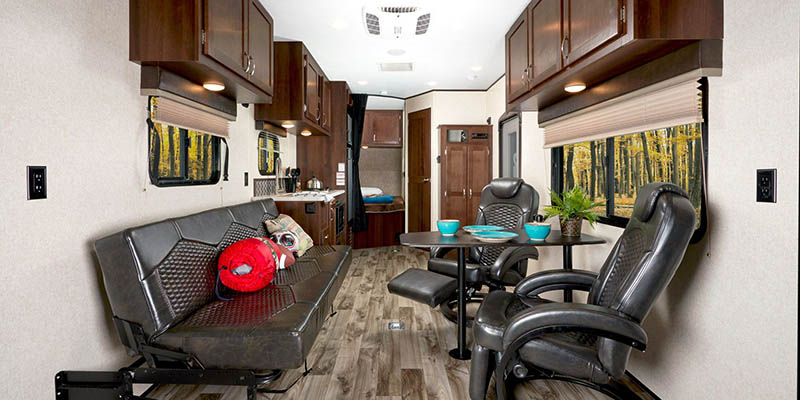 Inside Jayco Embark Motorhome