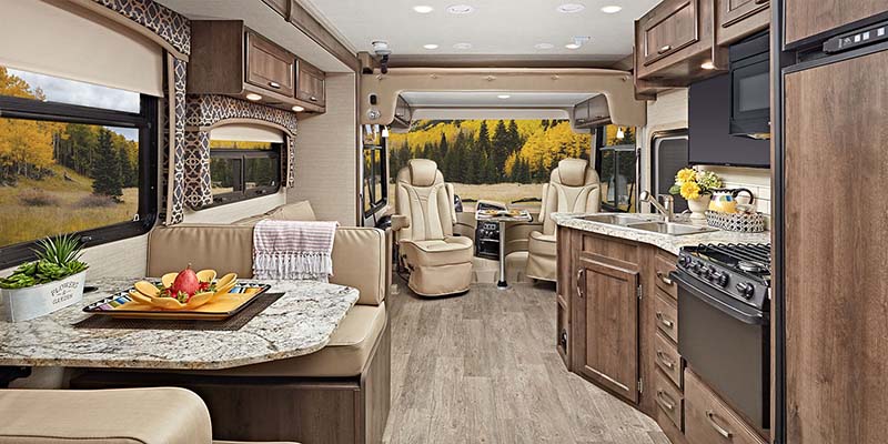 Inside Jayco Alante Motorhome