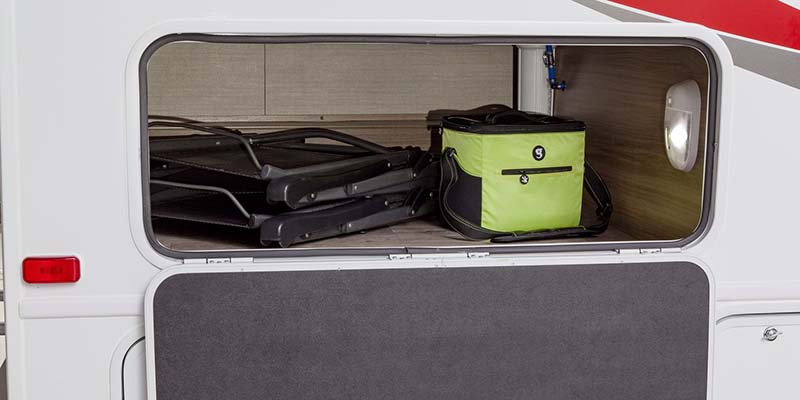 Redhawk SE Motor Home Class C Storage