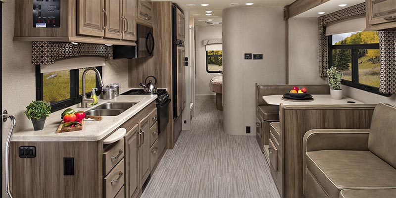 Inside Jayco Greyhawk Prestige Motorhome