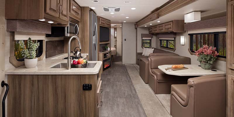 Inside Jayco Seneca Motorhome