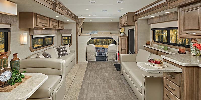 Inside Jayco Seneca Motorhome