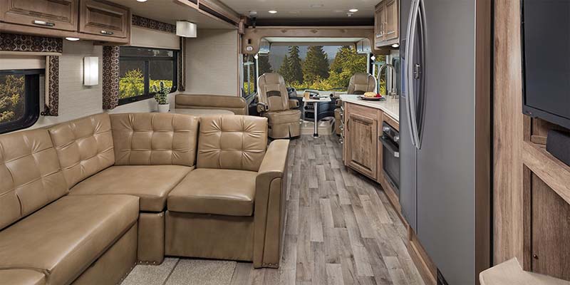 Inside Precept Prestige Motor Home Class A