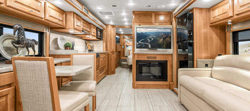 Inside Motorhome