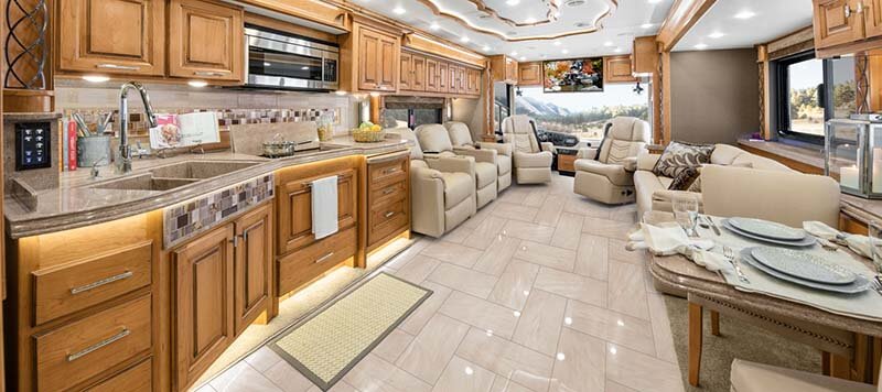 Inside Motorhome