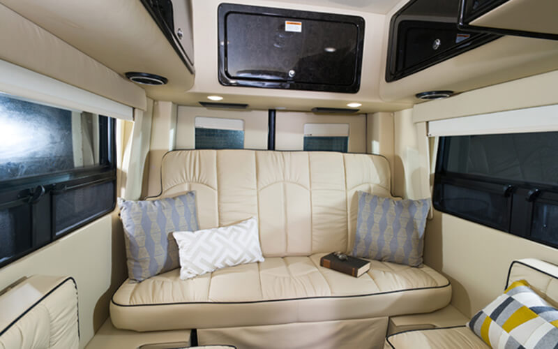 Inside Midwest Automotive Designs Passage Motor Home Class B