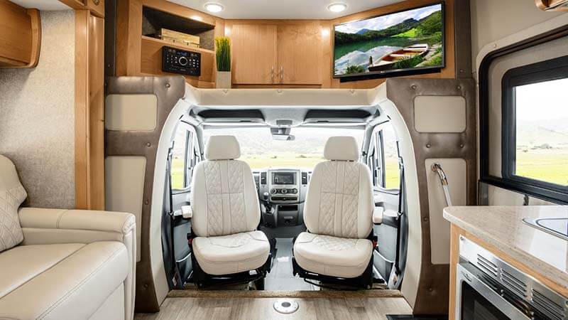Inside Tiffin Motorhome