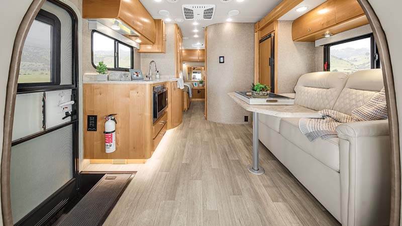 Inside Tiffin Motorhome