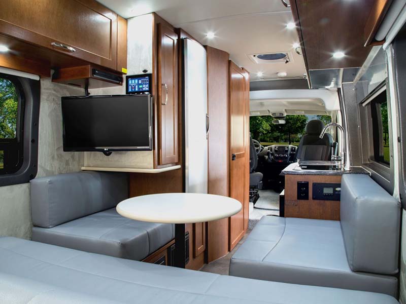Inside Midwest Automotive Designs Passage Motor Home Class B - Diesel